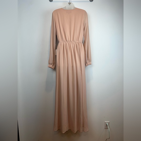 Lulus Wondrous Water Lilies Blush Pink Maxi Dress size Small - Picture 9 of 16